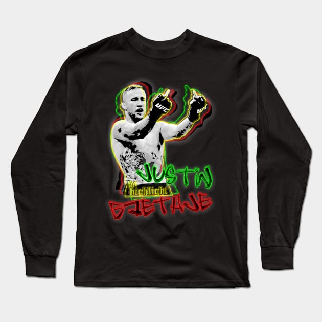 Justin Gaethje The Highlight Long Sleeve T-Shirt by SavageRootsMMA